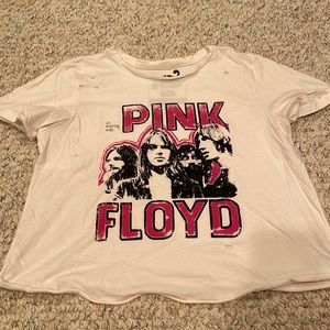 pink floyd crop tshirt